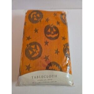 Pumpkin Pie Oblong Halloween fall Home for the Holidays Tablecloth 60" x 102"